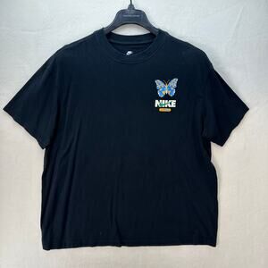 NIKE Women's XL Loose Fit Butterfly T shirt 100% Cotton